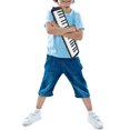 thumbnail image 2 of Wweixi Melodica Portable ABS 39 Keys Melodica Student Teaching Wind Musical Instrument, Black, 2 of 9