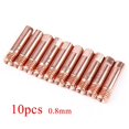 thumbnail image 1 of MB15AK Welding Contact Tips 0.6 - 1.2mm MIG Welder Torch Consumables M6 x 10pcs, 1 of 7