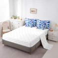 thumbnail image 3 of YST Ocean Blue Comforter Sets, 7-Piece, Boho Sea Swirl, Full, 3 of 5