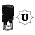 thumbnail image 1 of Printtoo Octagon Celtic Swirl Frame U Alphabet Monogram Initial Self Inking Rubber Stamp R-40 Office Stationary, 1 of 3