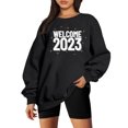 thumbnail image 2 of Costumes de Noël en Solde Femmes Classique Nouvel An Imprimé de Noël Col Rond Manches Longues Sweat-Shirt Ample pour Femmes, 2 of 6