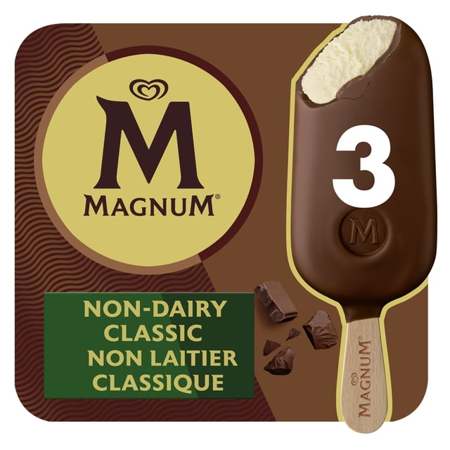 Magnum Non-Dairy Classic Frozen Dessert Bars, 3 x 90 ml