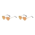 thumbnail image 4 of maskred PVC Heart-Shaped Glasses Non-Slide Silicone Nose Pads And Mulitple Colours For Chic Look Gold Metal red reflective 2Set, 4 of 6