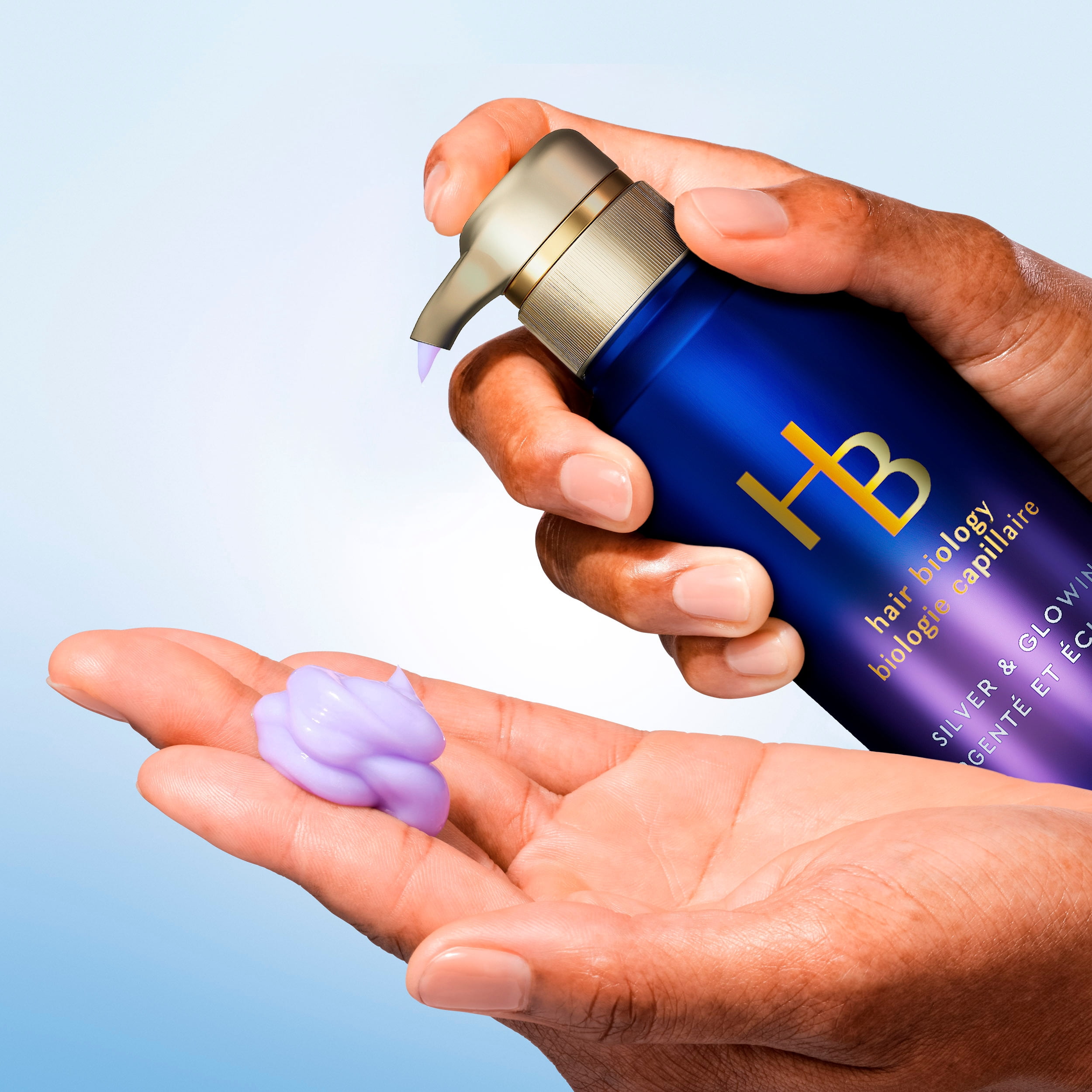 Hair Biology Purple Conditioner, Silver Conditioner, for Gray or Blonde Brassy Colour Treated Hair, Fights Brassiness and Replenishes, 380 mL