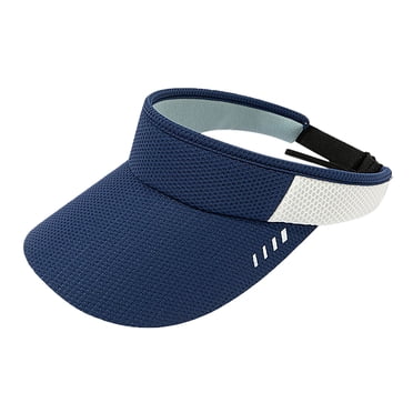 GDREDA Lightweight Summer Hat Wide Brim Running Sports Visor Breathable Visor Cap For Men Women Elastic Sun Visor Summer Hat,Navy