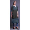 thumbnail image 3 of Bimba Tuniques Droites pour Femmes Kurta Imprimée Tenue d'Été Kurti pour Dames, 3 of 5
