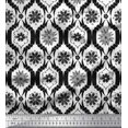 thumbnail image 1 of Soimoi Black Modal Satin Fabric Floral Damask Print Fabric by Yard 42 Inch Wide, 1 of 3