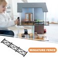 thumbnail image 4 of LEEYNEER 8 Pcs Modèle de Balustrade Jouet Maison de Poupée Clôture Miniature Clôtures Noir, 4 of 6