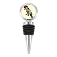 thumbnail image 1 of Bouchon de Bouteille d'Oiseau Perroquet Plume Jaune en Caoutchouc Réutilisable en Acier Inoxydable, 1 of 4