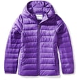 thumbnail image 1 of Girls' Lightweight Water-Resistant Packable Hooded Puffer Jacket, 1 of 2