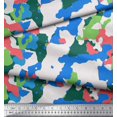 thumbnail image 3 of Soimoi polyester Crepe Fabric Multicolor Camouflage Print Fabric by the Yard 52 Inch Wide, 3 of 3
