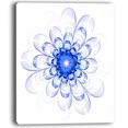 thumbnail image 2 of Design de Fleurs Fractales Bleues Idéales - Impression sur Toile Florale, 2 of 3