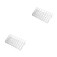 thumbnail image 2 of relayinert Compact Cosmetic Organizer Box For Efficient Space Utilization White Multiple 36 grids 2Set, 2 of 6