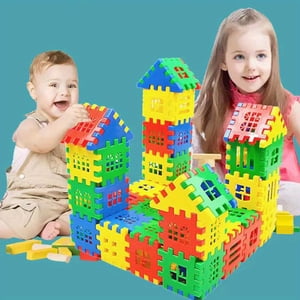 105-Piece Building Blocks Toddler Toys With Storage Bag  Big Building Bag For Toddlers 1-3 - Multiple Colors