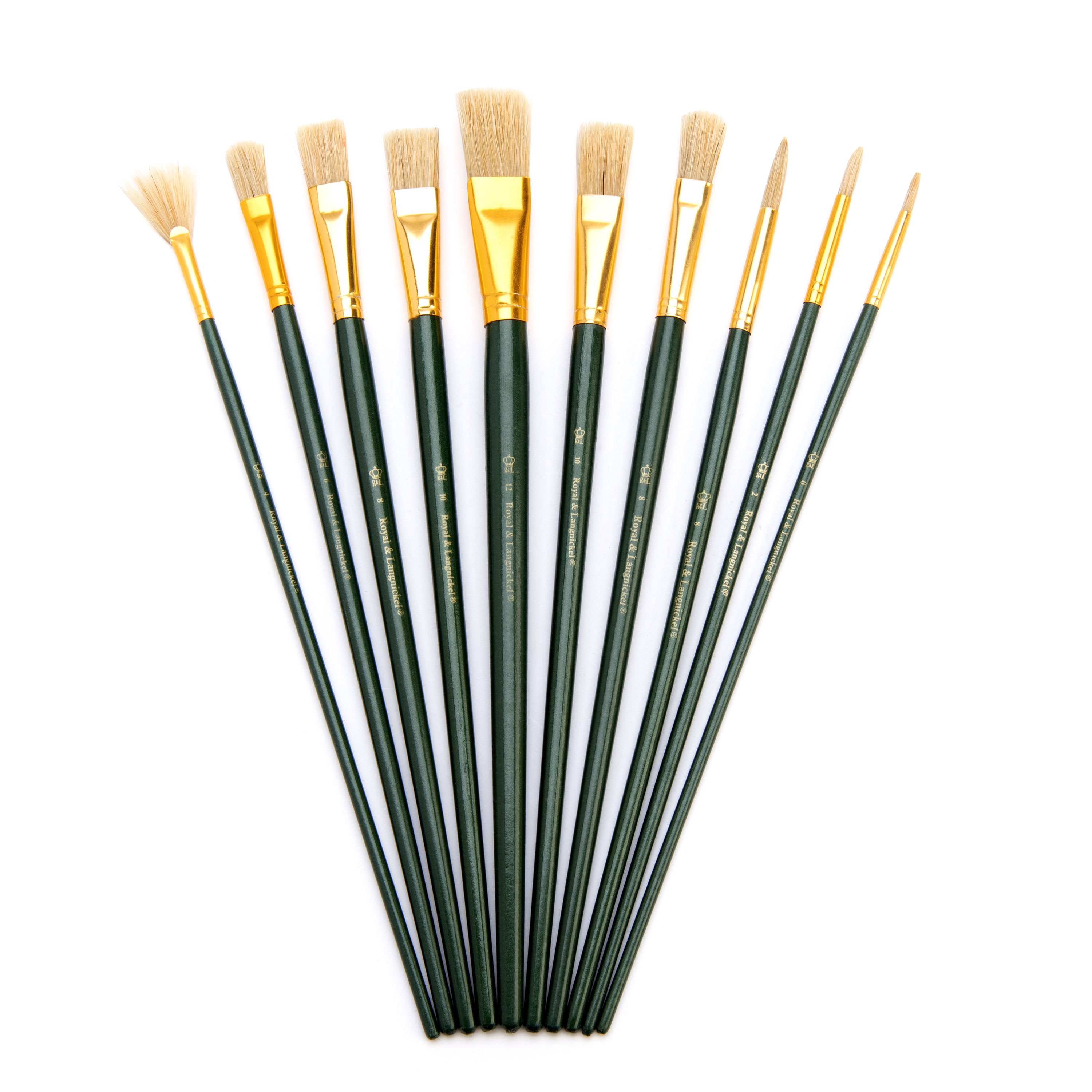 Royal & Langnickel - 10pc Long Handle, Acrylic and Oil Paint Brush Set | RSET-9261 |