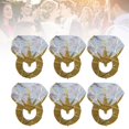 thumbnail image 4 of Bride Balloon,  Ring Balloon Reusable Recyclable Aluminum Foil Spherical Safe   For Engagement For Birthday Parties Gold, 4 of 8