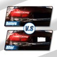thumbnail image 4 of Unique Bargains 2 Pcs License Plate Frame Metal Stainless Steel Front Rear Car Tag Cover Frame with Screws Bolts Black, 4 of 6