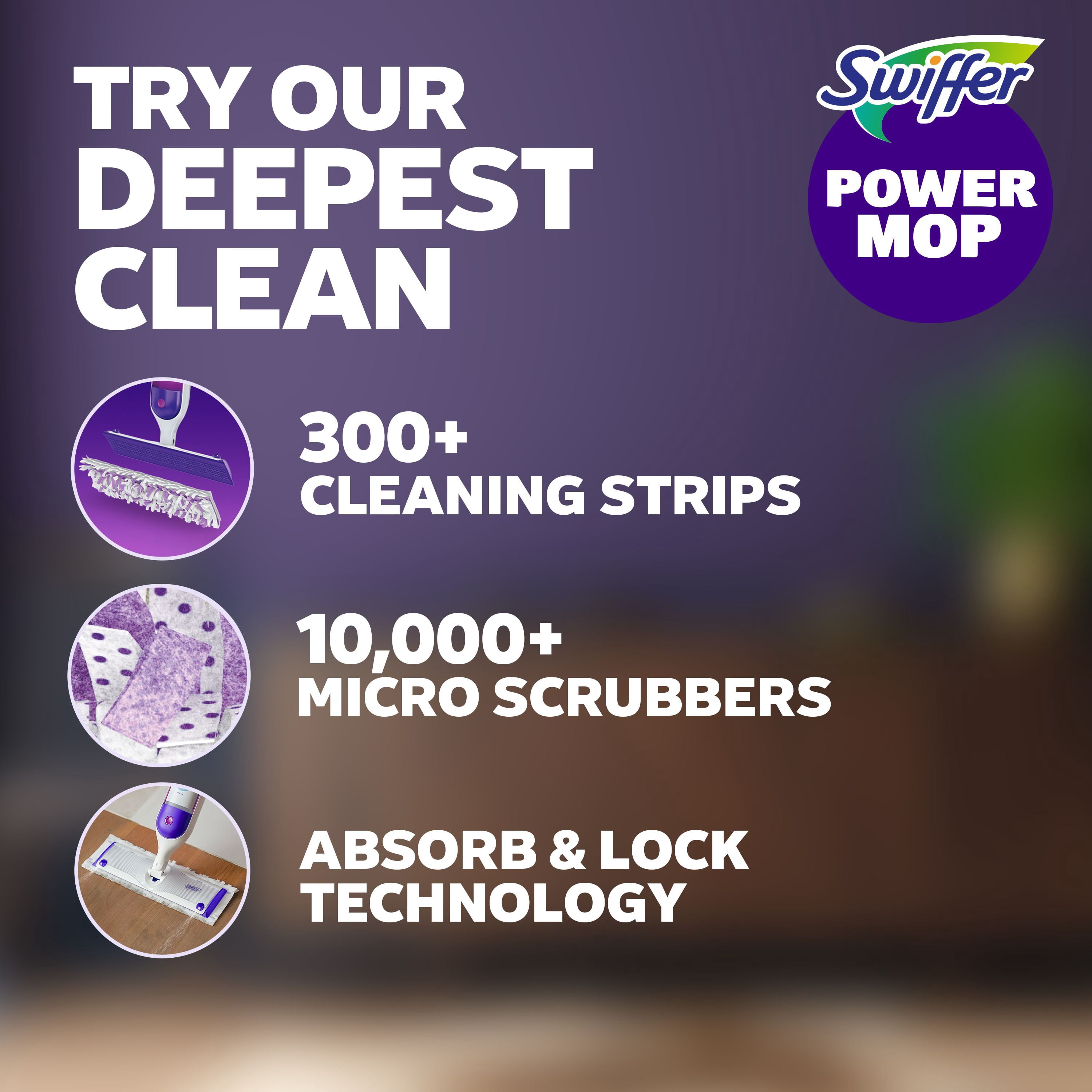 Recharges de coussins nettoyants multi-surfaces Swiffer SuperVadrouille pour planchers, 11 unités