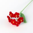 thumbnail image 3 of Birdeem Handmades Bouquet-Small Fresh Simulation Flower Office Garden Decoration Knit Flowers, 3 of 12