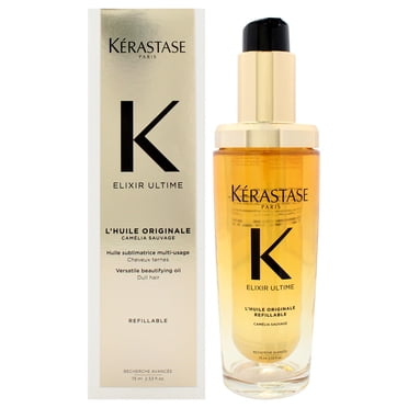 Elixir K Ultime Huile Embellissante Polyvalente par Kérastase pour Femmes - Huile 2,53 oz (Rechargeable)