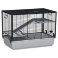 thumbnail image 1 of PawHut Cage pour Hamster à 3 Niveaux avec Accessoires, Rampes, Gris, 1 of 9