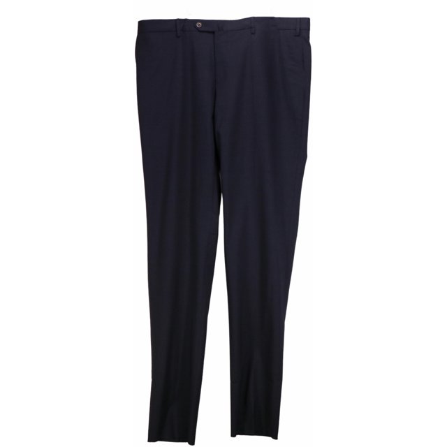 PT01 Men's Navy Slim Fit Wool Dress Pants - 52