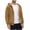 Khaki, variant on zfhfof Men's Sherpa Lined Hoodie Jacket Winter Warm Long Sleeve Full Zip Up Hooded Sweatshirt Thick Fleece Coats Outwear