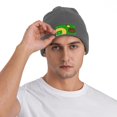 thumbnail image 4 of ZICANCN Baseball Star Bonnet Tricoté, Bonnet d'Hiver Doux Chaud Classique pour Hommes Femmes, Gris Foncé, 4 of 6
