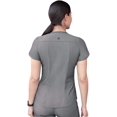 thumbnail image 2 of Adar Pro Heather Scrubs for Women - Modern V-Neck Scrub Top - P7002H - Heather Grey - M, 2 of 7