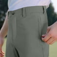 thumbnail image 3 of FRSASU Pantalon de Golf pour Hommes Extensible Pantalon Habillé Décontracté pour l'Été Exercice de Golf Léger Travail Voyage Pantalon Habillé pour Hommes Vert, 3 of 6