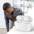 thumbnail image 3 of CNKOO Étui de Recharge Sans Fil pour AirPods Pro compatible avec Étui de Recharge AirPods Remplacement Batterie Intégrée 660 mAh Bouton de Synchronisation d'Appairage Bluetooth (Blanc), 3 of 7