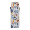 thumbnail image 2 of Birdeem Women Casual Printing Pockets Elastic Mid-Waist Comfortable Wide-Legged Loose Pants, 2 of 5