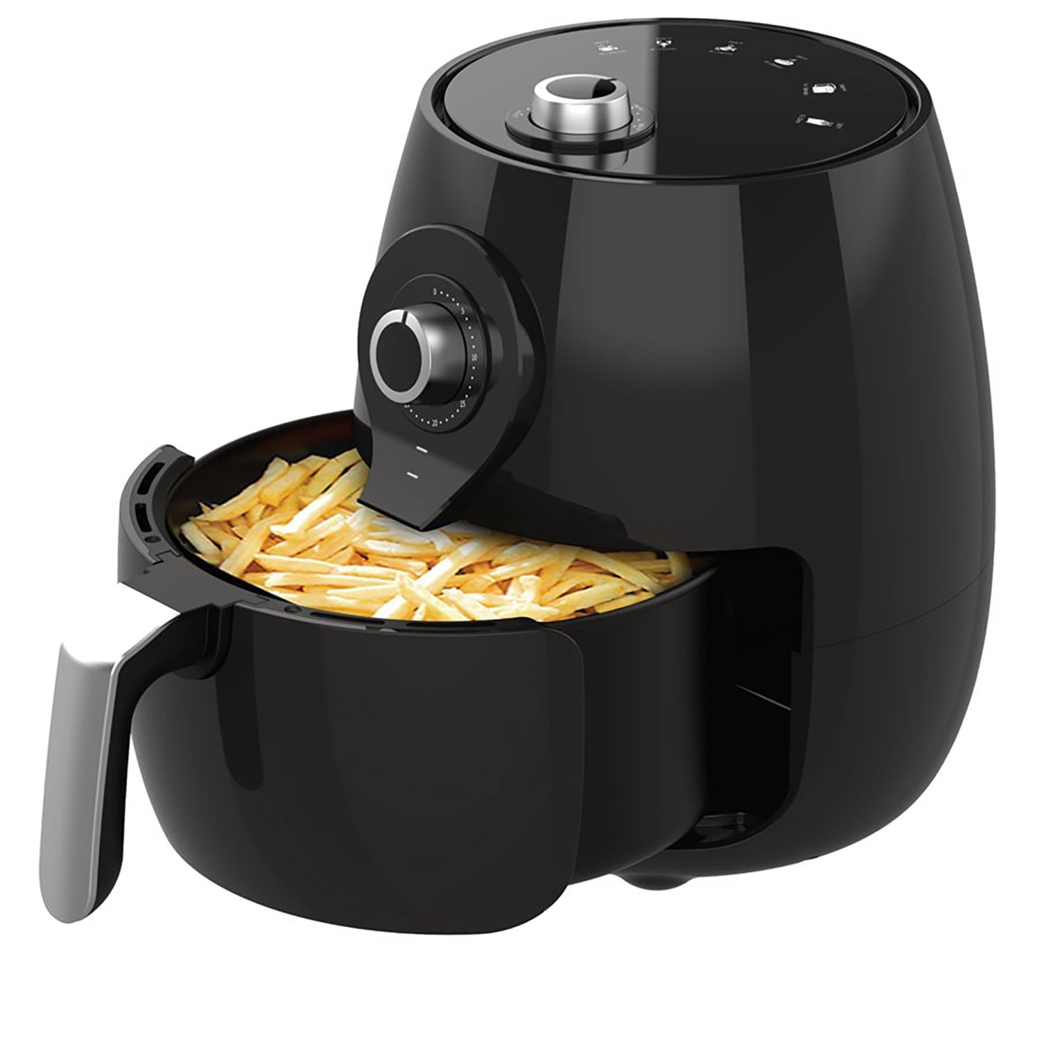 Hauz - Air Fryer, 5 Liter Capacity, 6 Cooking Guides, Black