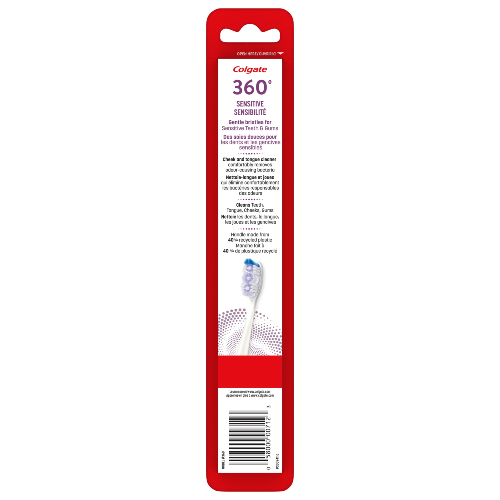 Colgate 360 Sensitive Pro Relief Toothbrush, Ultra Soft