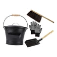 thumbnail image 4 of Elodie Ensemble d'Outils de Nettoyage de Cendres de Cheminée Résistant à la Chaleur Seau Pelle Brosse Gants, 4 of 8