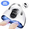 thumbnail image 1 of UV LED Nail Lamp   180W Nail Curing Lamps for Home & Salon  Led Nail Dryer with Automatic Sensor/4 Timer Setting  Professional Nail Art Tools for Gel Polish, 1 of 12