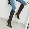 thumbnail image 1 of Babysbule Boots for Women Cearance Women's Wedges Pointed Toe Comfortable Embroidered Rodeo Cowboy Boots, 1 of 6