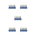 thumbnail image 3 of Baohd Sturdy And Durable Car Screw Bonnet Gaskets Made With Materials Easy To Install Car Modification Gasket Screws Blue screw 5Set, 3 of 6
