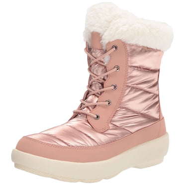 Sperry Women's Bearing Plushwave Snow Boot, Rose, 7
