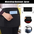 thumbnail image 2 of Bovemsi Apron Sleeve Adult Waterproof 3 Pockets Waterdrop Resistant Waitress Waist Apron Chef Apron, 2 of 6