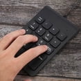 thumbnail image 1 of 4X Mini USB Wired Numeric Keypad Numpad 18 Keys Digital Keyboard for Accounting Teller Laptop Windows Android (Black),4 x Wired Keyboard,black, 1 of 10