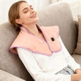 thumbnail image 4 of USB Powered Neck and Shoulder Heating Pad Warm Portable Adjustable Soft Gray Home Travel Use Heating, 4 of 4