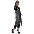 thumbnail image 3 of Moomaya Printed Traditional Clothing Womens Asymmetric Kurti Kurta With Pant Set, 3 of 6