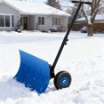 thumbnail image 2 of CazToi 29" Wheeled Snow Shovel Heavy Duty Wide Pusher with Adjustable Handle for Driveway Pavement, 2 of 8