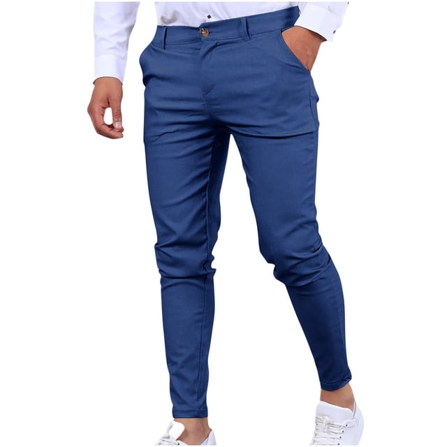 Pantalon d'Été pour Homme à Jambe Droite, Mince, Décontracté, de Style Professionnel