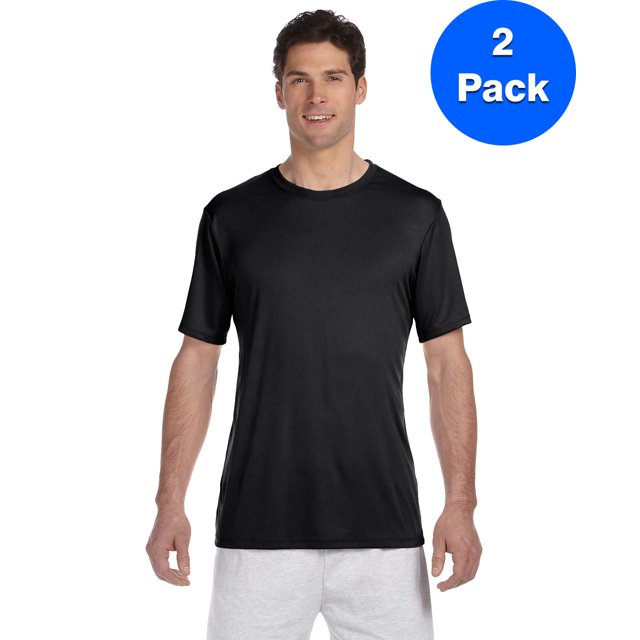 Hanes T-Shirt Homme Cool DRI avec FreshIQ - 4820 (Lot de 2)