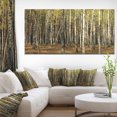 thumbnail image 1 of Green Fall Forest with Thick Trees - Forest Canvas Art Print, 1 of 4