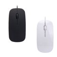 thumbnail image 4 of ziyahihome Wired Ultra-thin Mini Mouse Desktop Computer Laptop Matte Black White Cute Ergonomic Gaming Mouse, 4 of 8