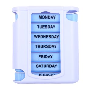 One Week Seven-layer Portable Pill Box Tablet Container Weekly Storage Organizer Box