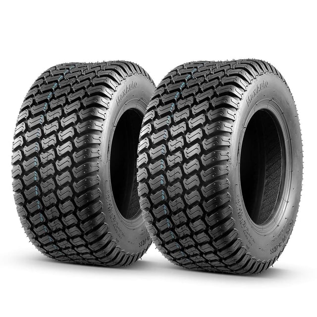 MaxAuto 2 Pcs 16x6.50-8 Lawn Mower Tire for Garden Tractors Riding Mowers, 4PR, Tubeless.
